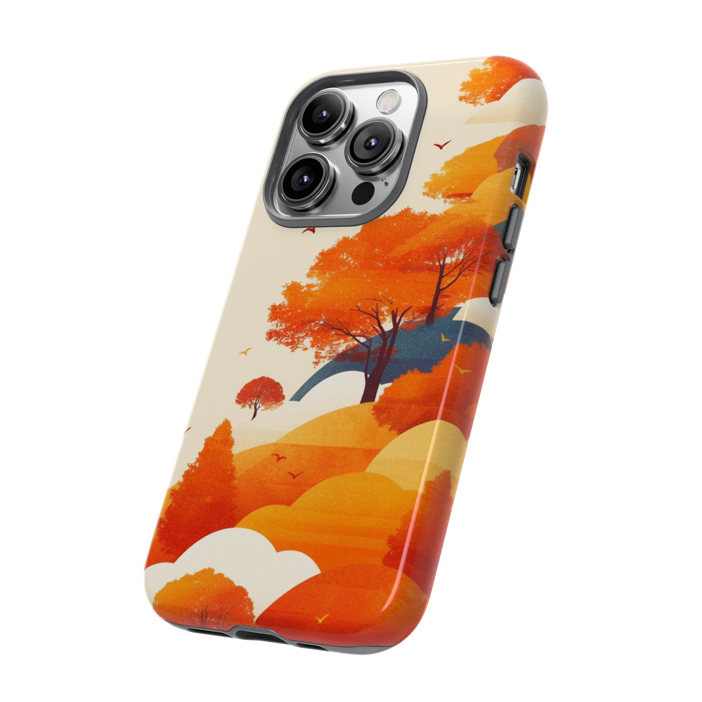 Orange Retro Landscape iPhone Case / Samsung Case