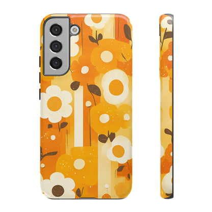 Retro 70s Abstract Flower Patterns iPhone Case / Samsung Case