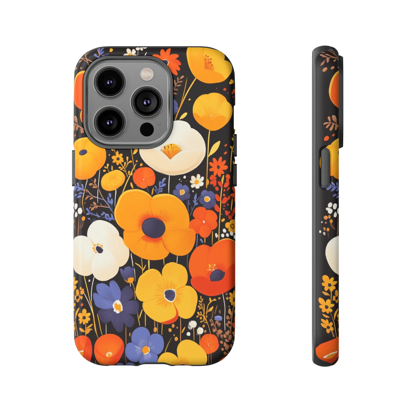 Retro Chaos, Wildflower iPhone Case / Samsung Case, Gift for Floral Lovers, Gift for Her