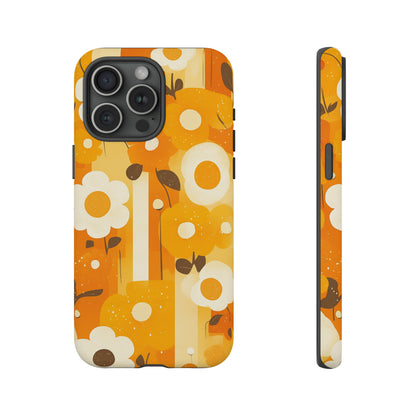 Retro 70s Abstract Flower Patterns iPhone Case / Samsung Case