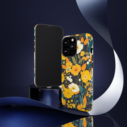 Retro Yellow Flowers iPhone Case / Samsung Case