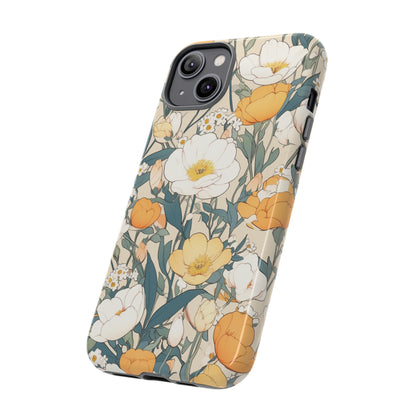 Tall White Flowers iPhone Case / Samsung Case