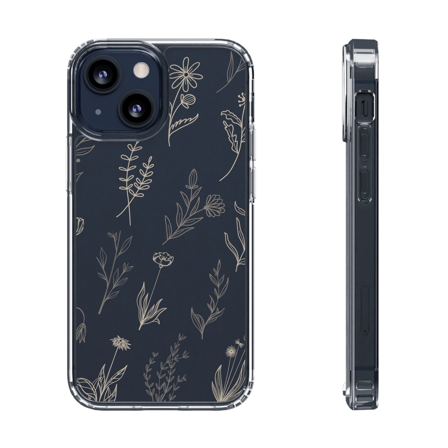 Golden Floral Sea | Clear iPhone Case / Samsung Case