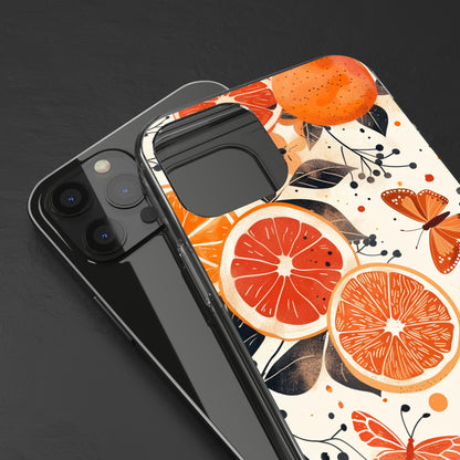 Orange Vines Aesthetic | Clear iPhone Case / Samsung Case