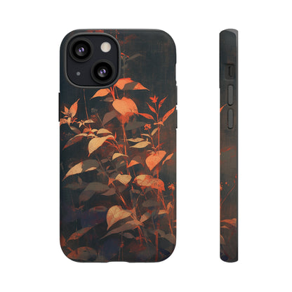 Black Blooms Wildflower iPhone Case