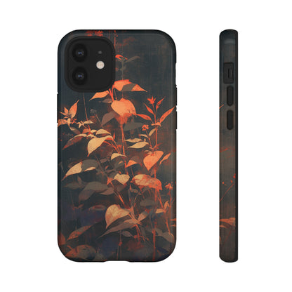 Black Blooms Wildflower iPhone Case