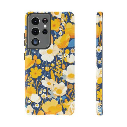 Wildflower Abstract Retro 70s iPhone Case / Samsung Case