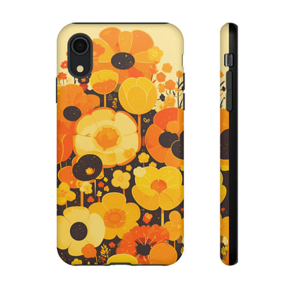 Retro Floral Pattern Illustrations iPhone Case / Samsung Case, Gift for Floral Lovers, Gift for Her