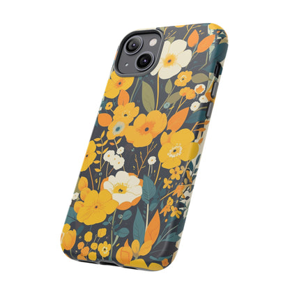 Retro Yellow Flowers iPhone Case / Samsung Case