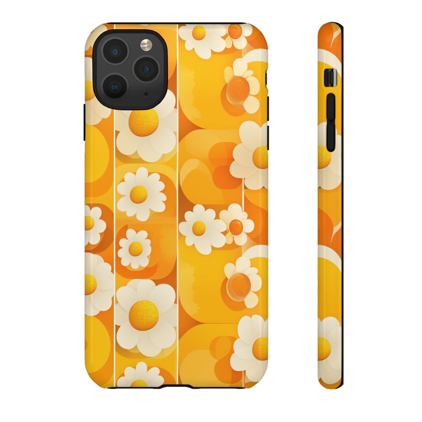 Yellow Floral Pattern Retro iPhone Case / Samsung Case