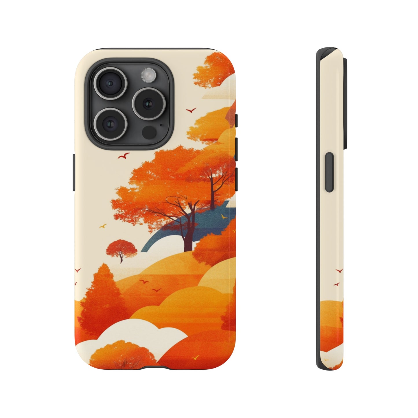 Orange Retro Landscape iPhone Case / Samsung Case