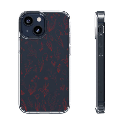 Velvet Floral Sea | Clear iPhone Case / Samsung Case