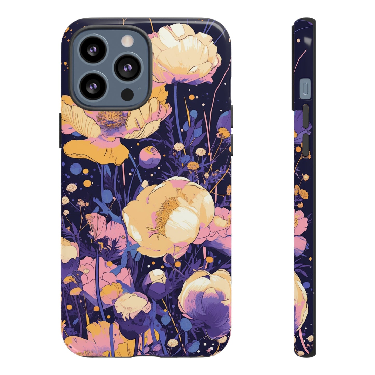 Night Cotton Flowers iPhone Case / Samsung Case