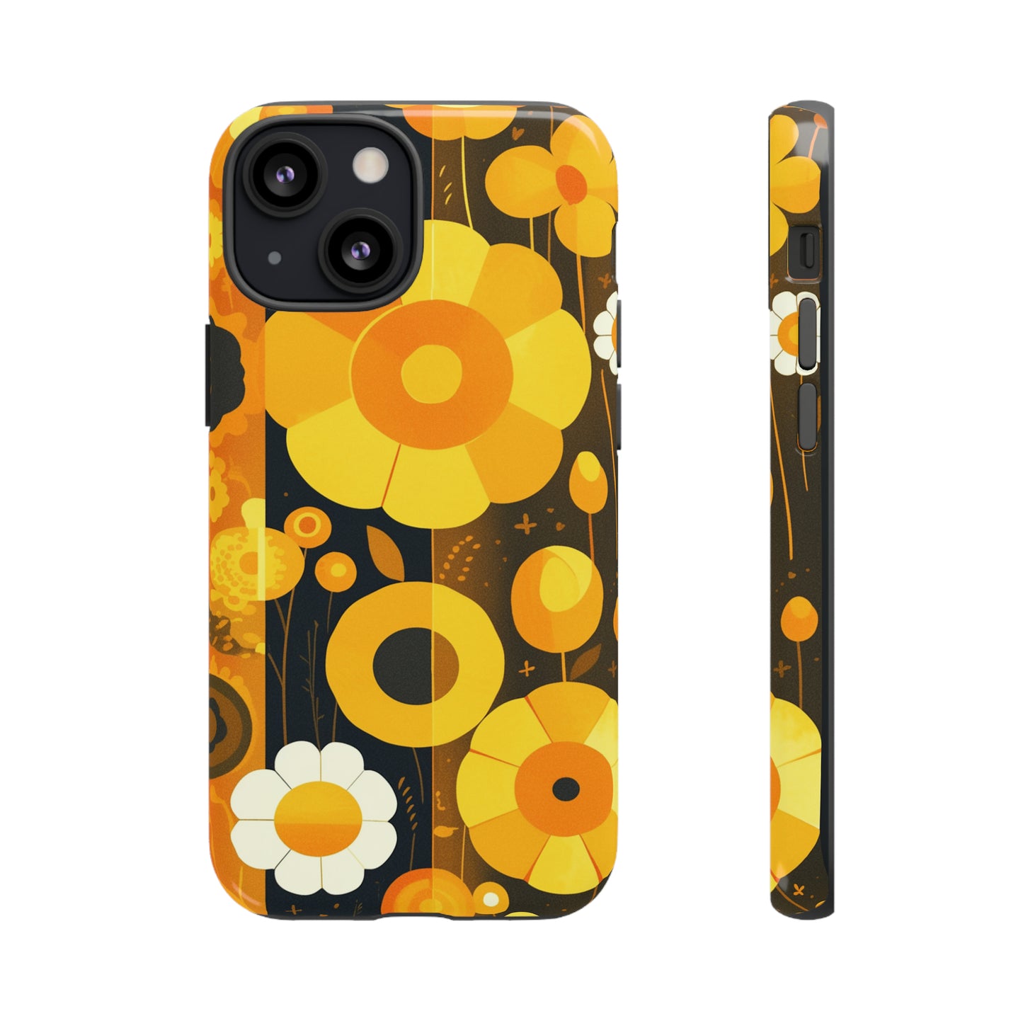 Floral Lines Retro iPhone Case / Samsung Case