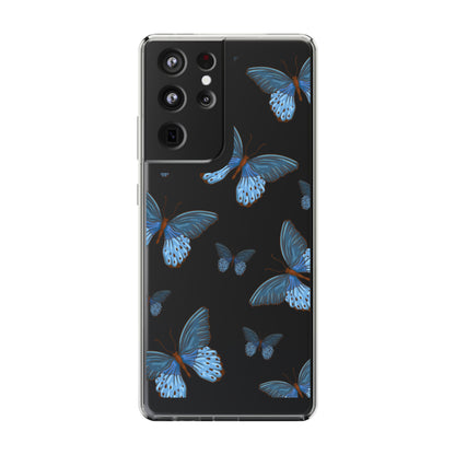 Blue Butterfly | Clear iPhone Case / Samsung Case