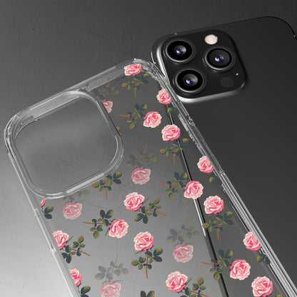 Pink Flower Pattern | Clear iPhone Case / Samsung Case