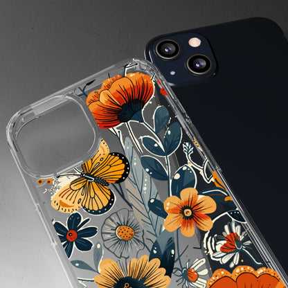 Summer Blooms Whimsical Garden | Clear iPhone Case / Samsung Case