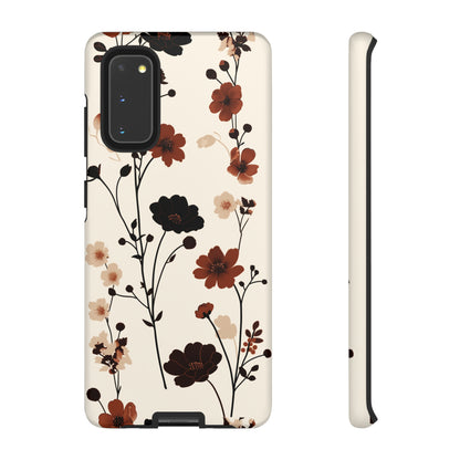 Minimalistic Tall Wildflowers iPhone Case