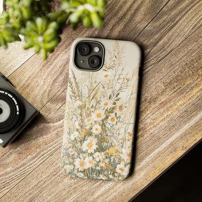 Tall Wildflower Phone Case, Floral Phone Case, Aesthetic Phone Case, Flower Phone Case, Spring Phone Case, Botanical Phone Case, Boho Phone