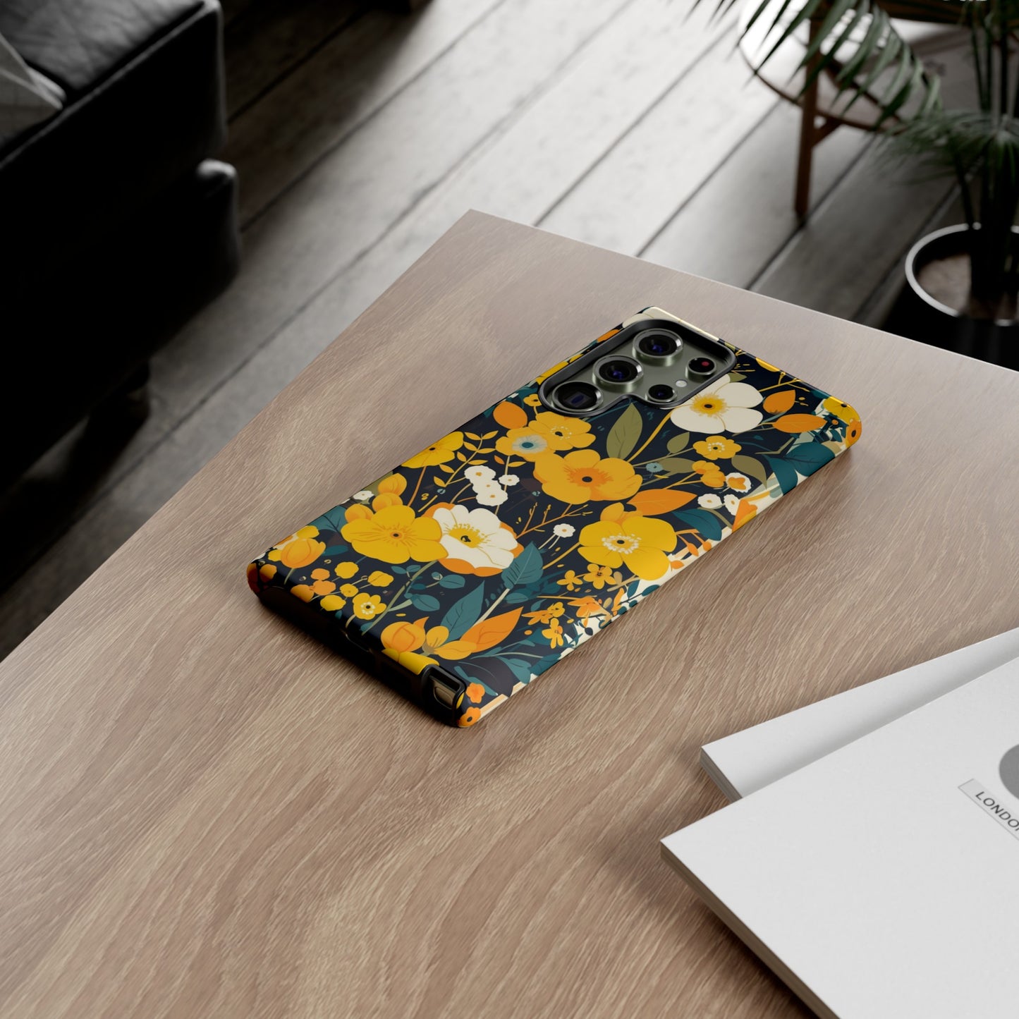 Retro Yellow Flowers iPhone Case / Samsung Case