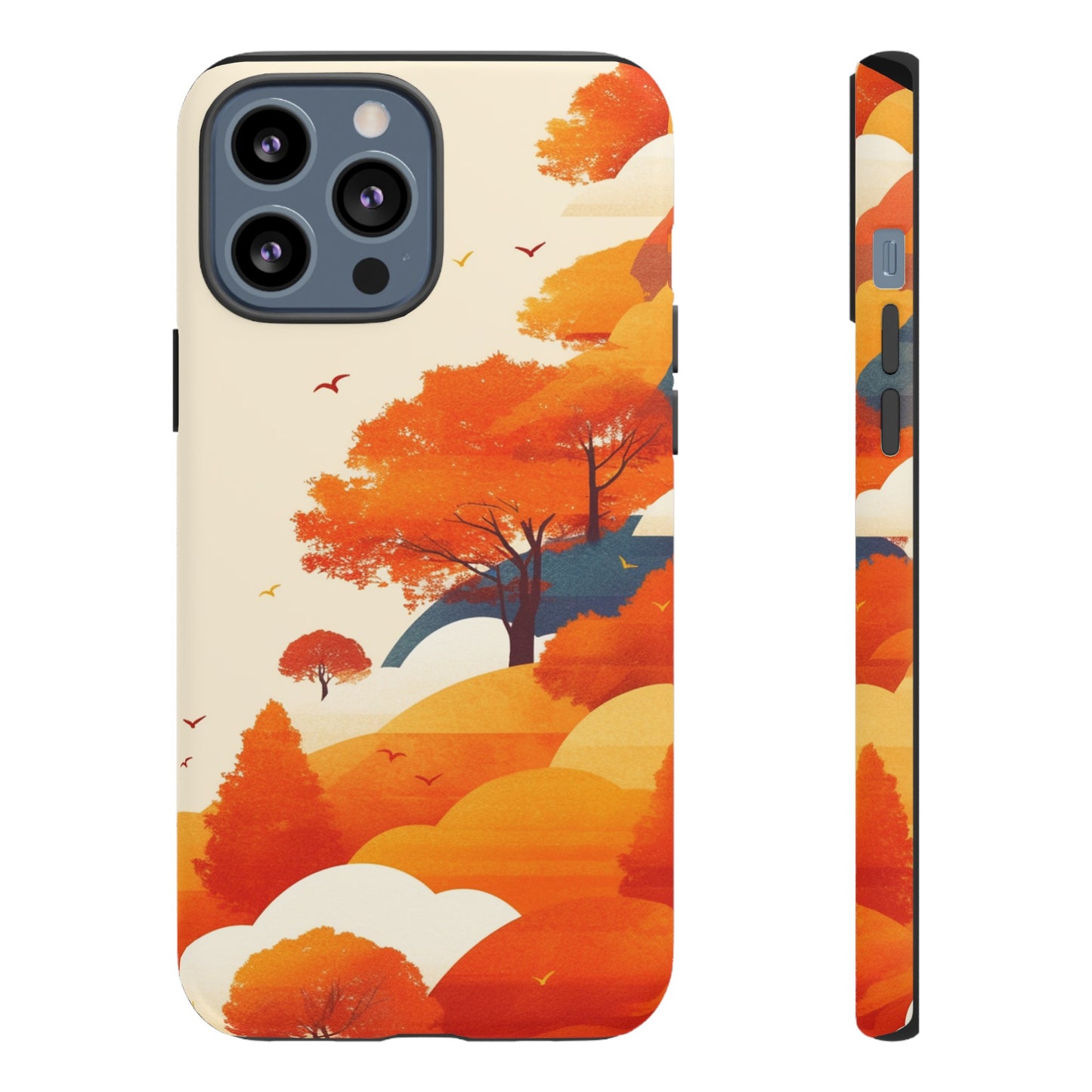 Orange Retro Landscape iPhone Case / Samsung Case