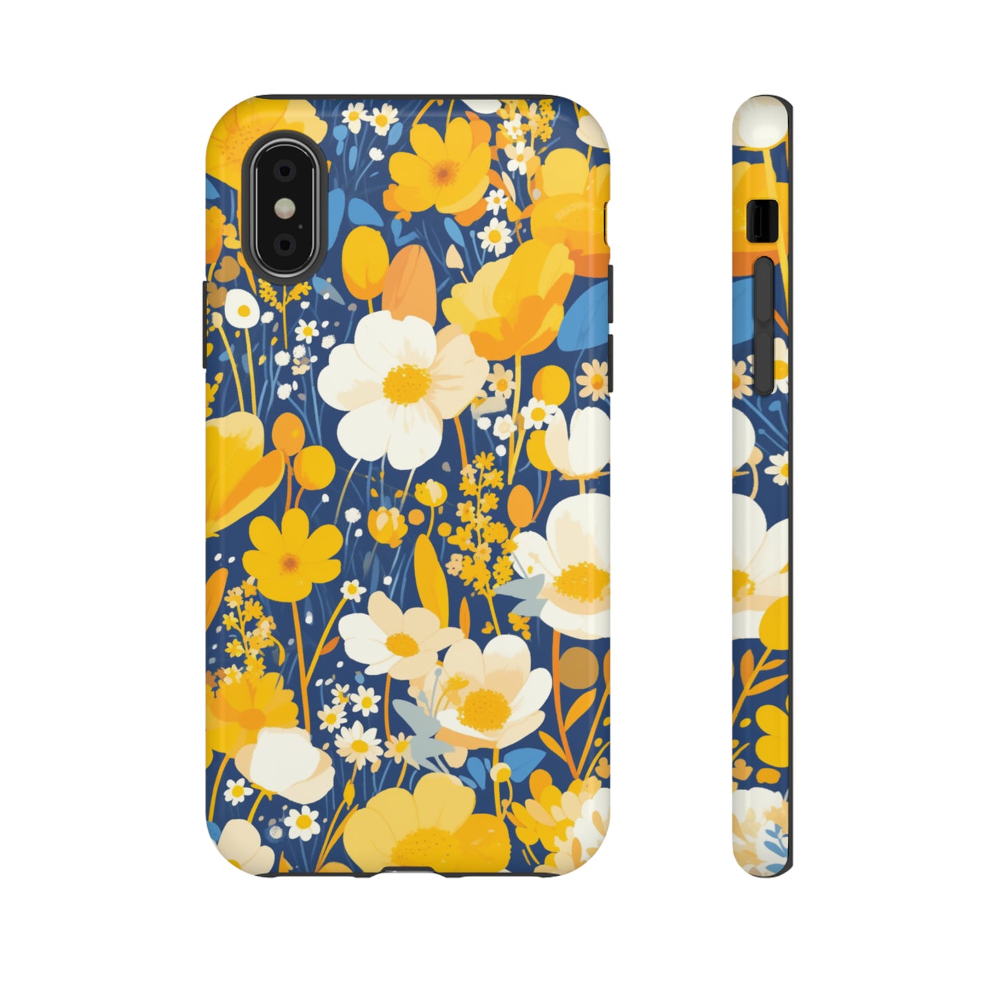 Wildflower Abstract Retro 70s iPhone Case / Samsung Case