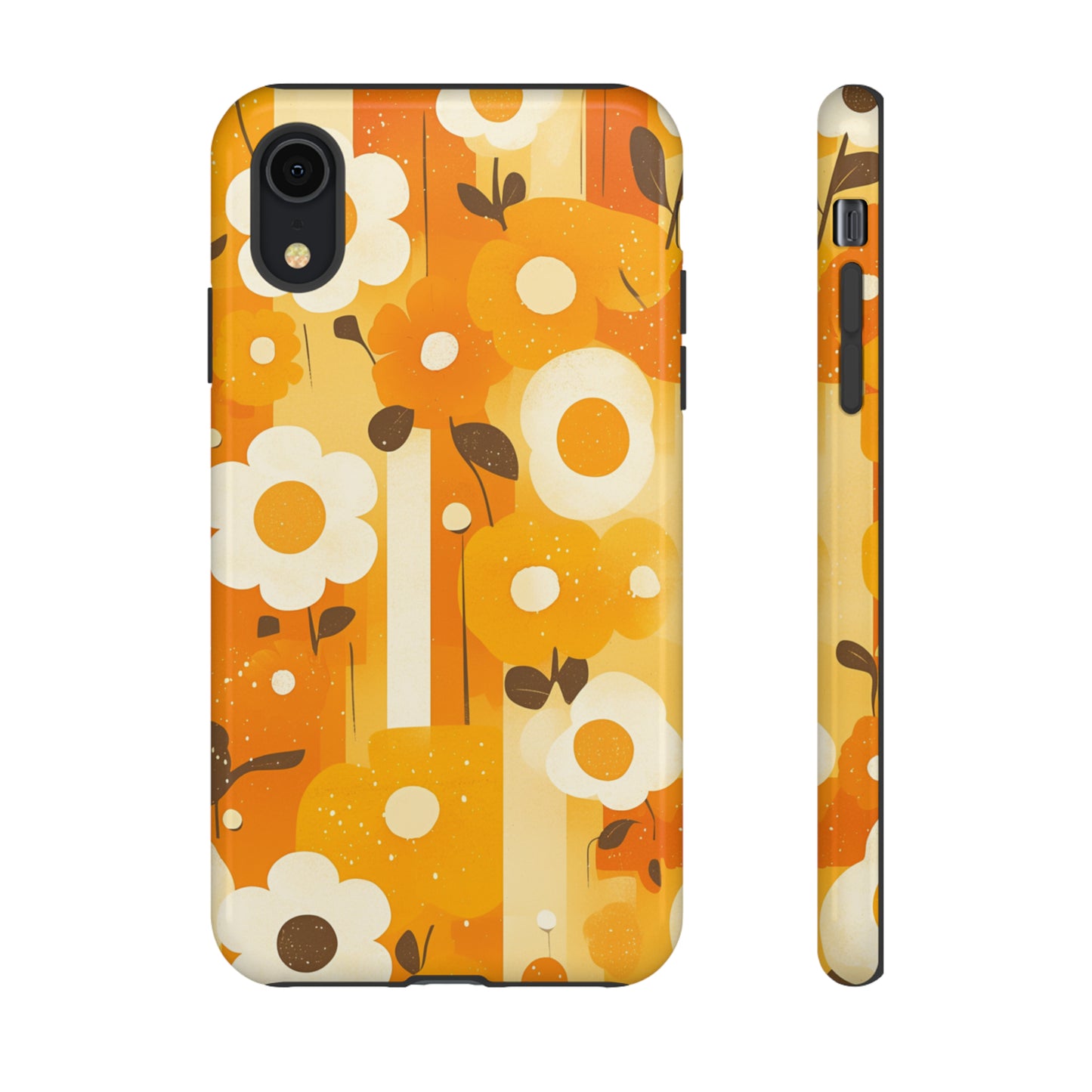 Retro 70s Abstract Flower Patterns iPhone Case / Samsung Case