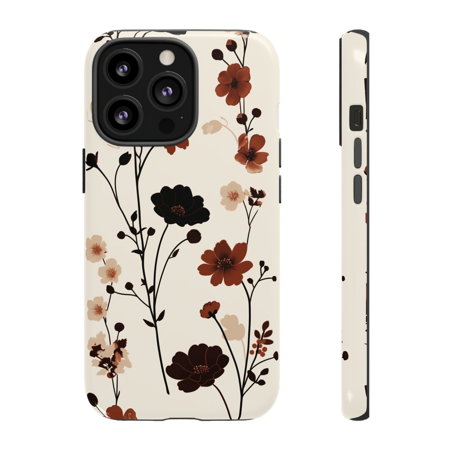 Minimalistic Tall Wildflowers iPhone Case