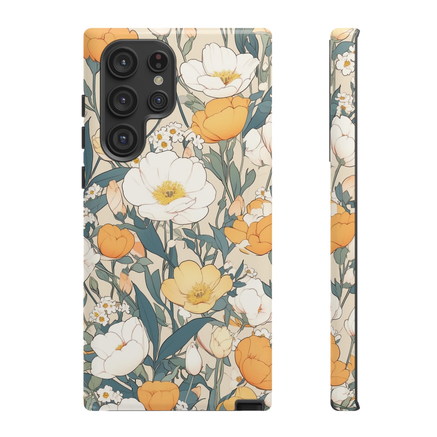 Tall White Flowers iPhone Case / Samsung Case