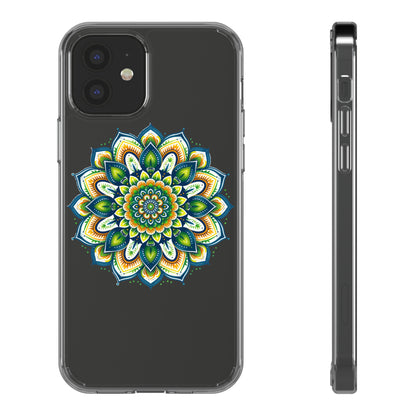 Lime Mandala | Clear iPhone Case / Samsung Case