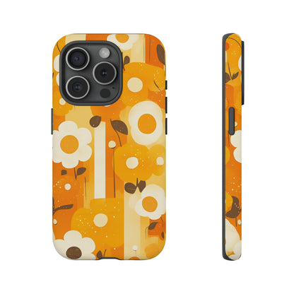 Retro 70s Abstract Flower Patterns iPhone Case / Samsung Case