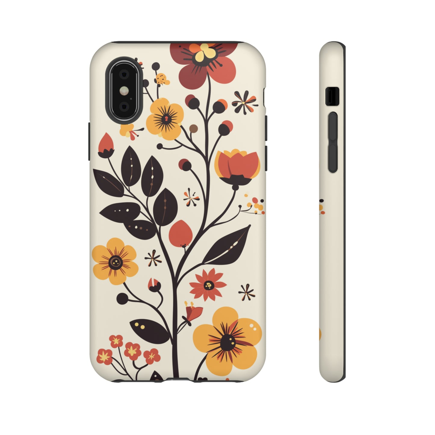 Vector Floral Vines iPhone Case