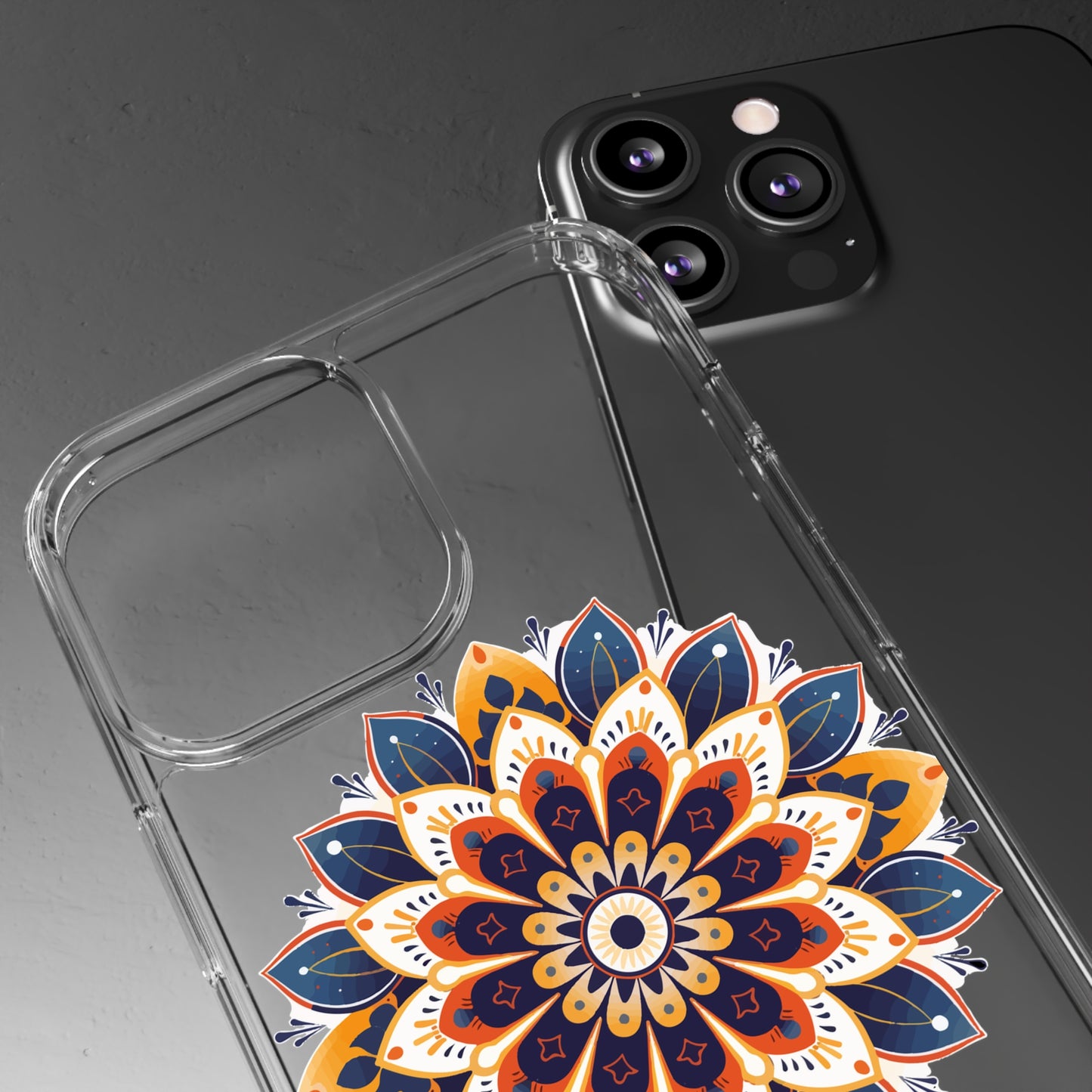 Amber Mandala | Clear iPhone Case / Samsung Case