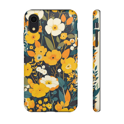 Retro Yellow Flowers iPhone Case / Samsung Case