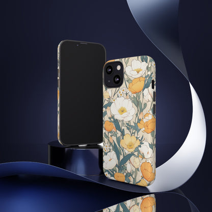 Tall White Flowers iPhone Case / Samsung Case