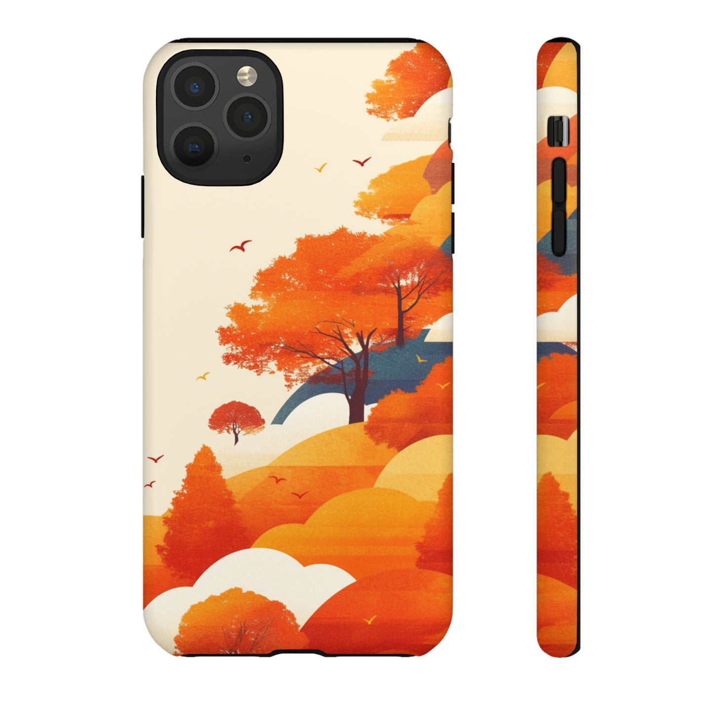 Orange Retro Landscape iPhone Case / Samsung Case