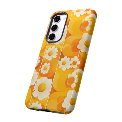 Yellow Floral Pattern Retro iPhone Case / Samsung Case