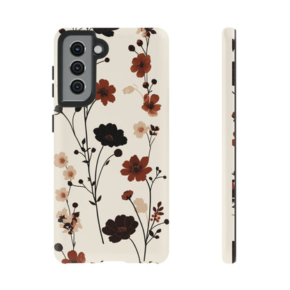 Minimalistic Tall Wildflowers iPhone Case