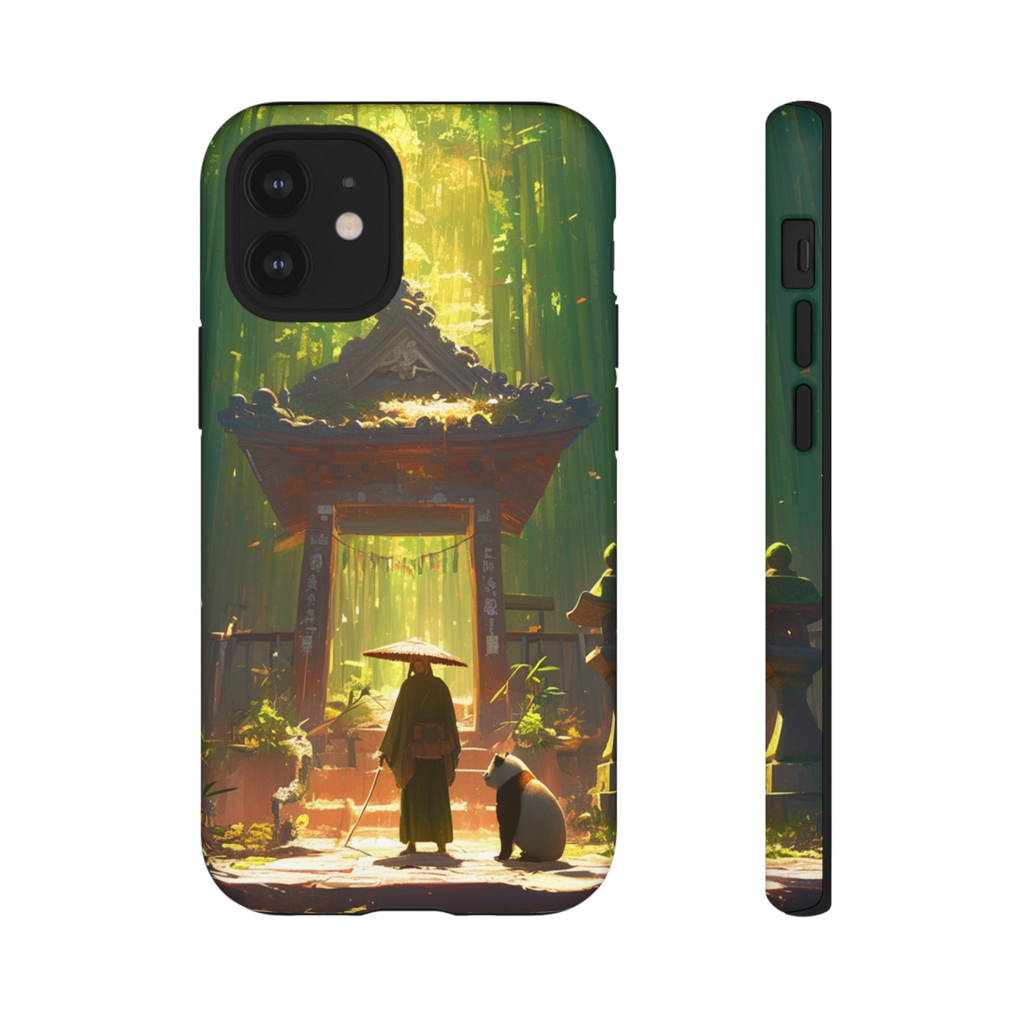 Vintage Japanese PandaTemple Aesthetic iPhone Case, iPhone 15 Pro Max 14 13 12 11 Mini, Samsung Galaxy S23 S22, Google Pixel 7 6 Pro