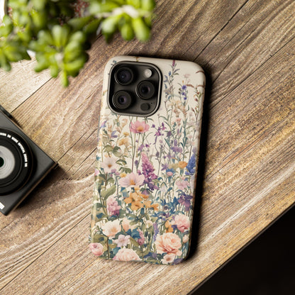 Tall Vintage Wildflowers iPhone Case / Samsung Case