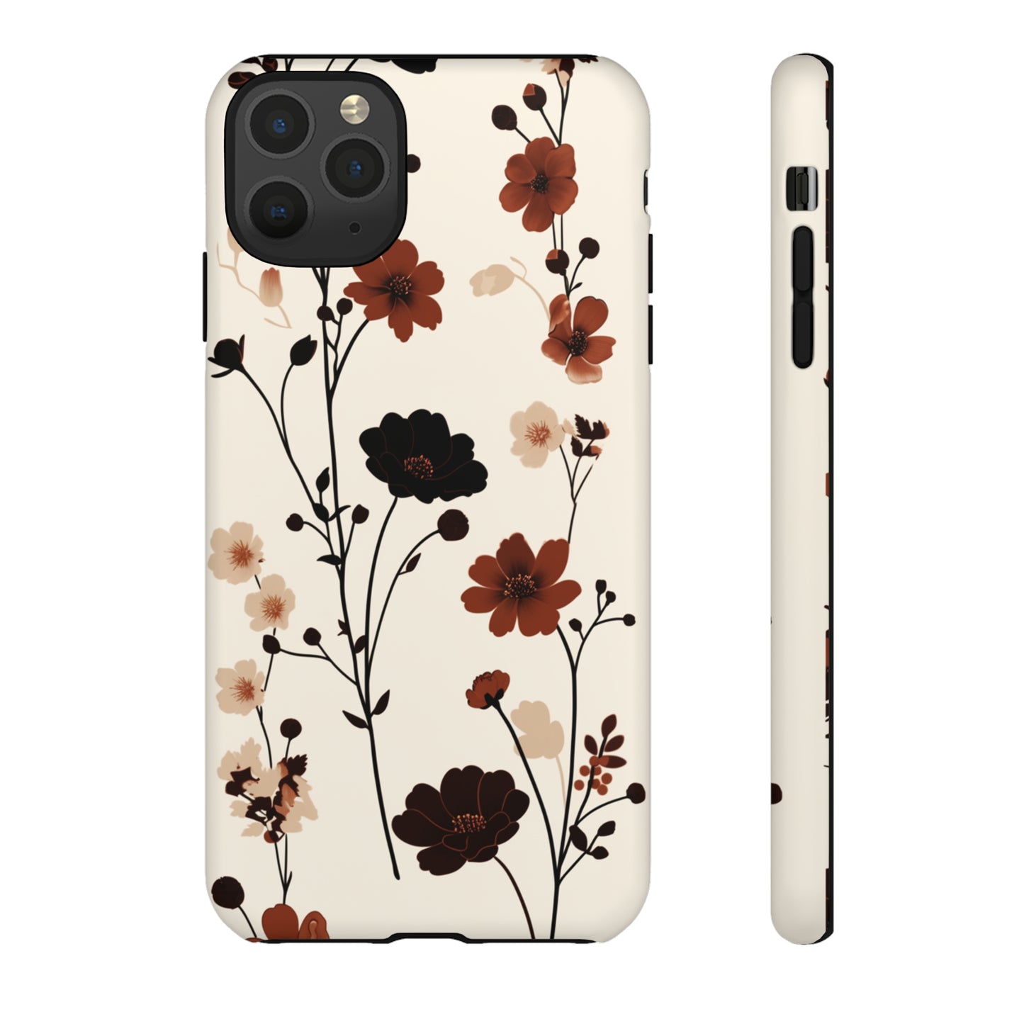 Minimalistic Tall Wildflowers iPhone Case