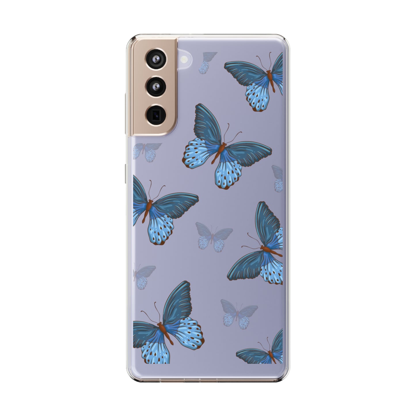 Blue Butterfly | Clear iPhone Case / Samsung Case