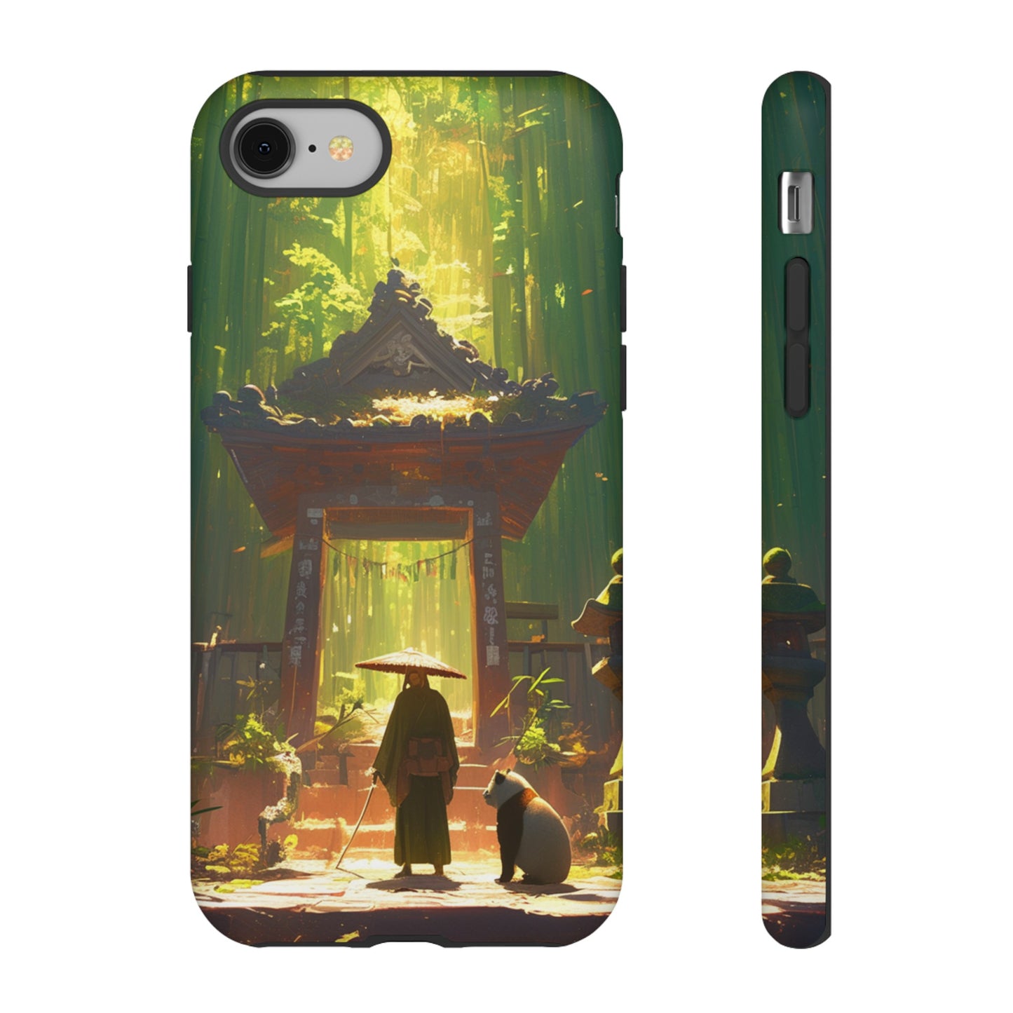 Vintage Japanese PandaTemple Aesthetic iPhone Case, iPhone 15 Pro Max 14 13 12 11 Mini, Samsung Galaxy S23 S22, Google Pixel 7 6 Pro