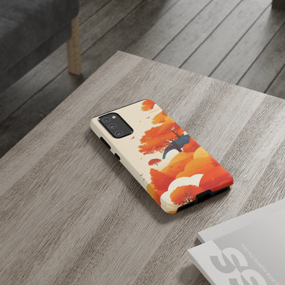 Orange Retro Landscape iPhone Case / Samsung Case