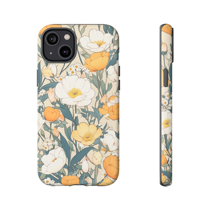 Tall White Flowers iPhone Case / Samsung Case