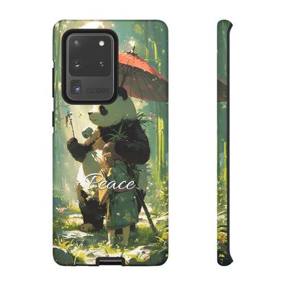 Japanese Aesthetic Vintage Panda iPhone Case / Samsung Case | "Peace"