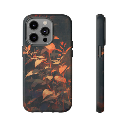 Black Blooms Wildflower iPhone Case