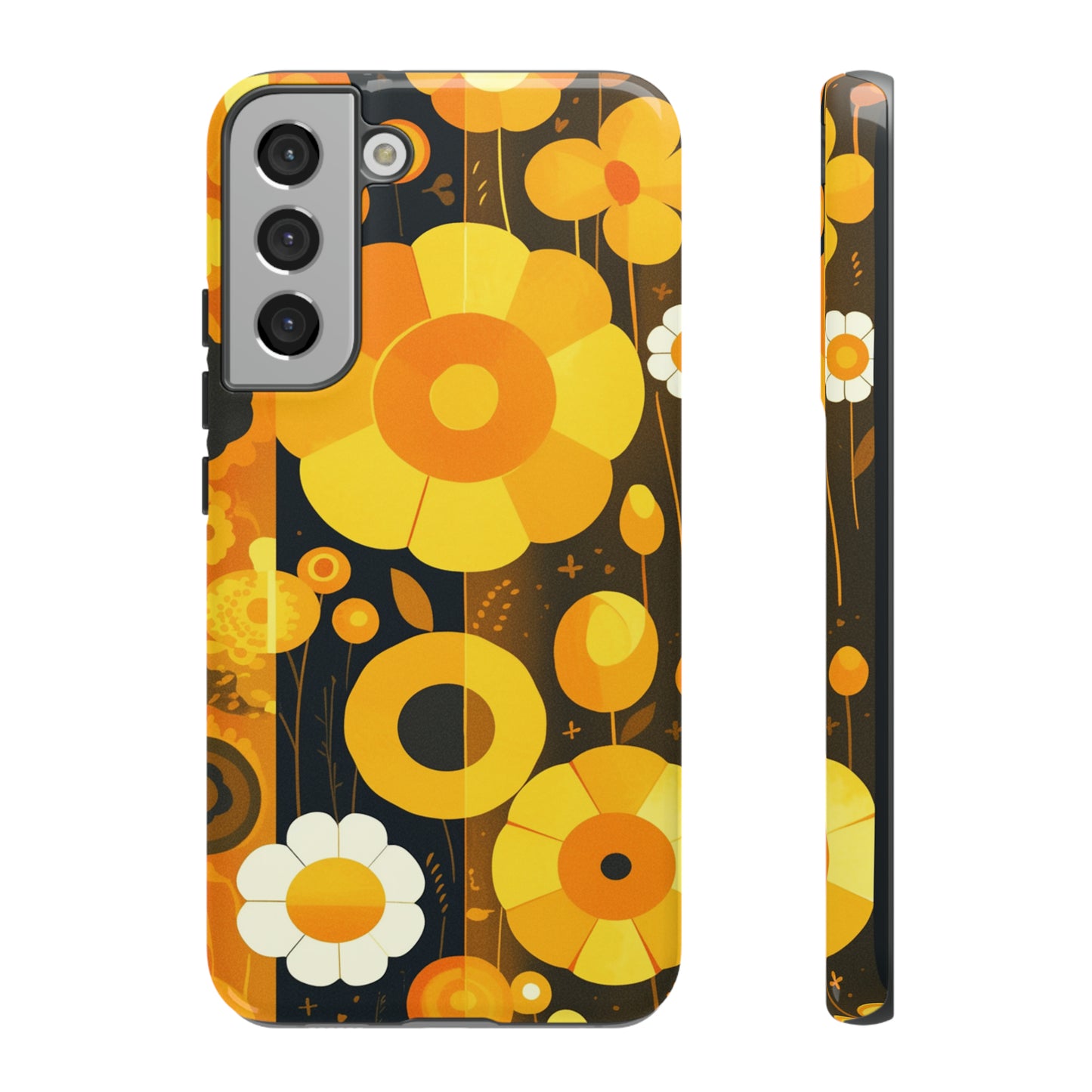 Floral Lines Retro iPhone Case / Samsung Case