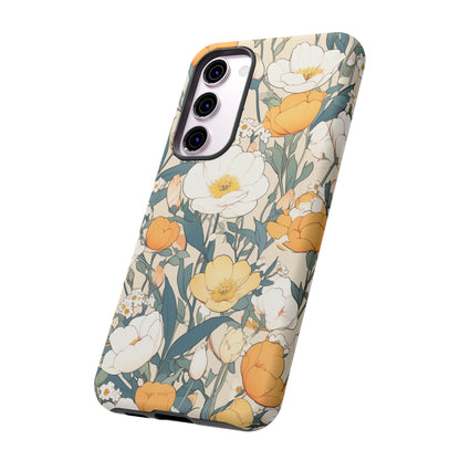 Tall White Flowers iPhone Case / Samsung Case