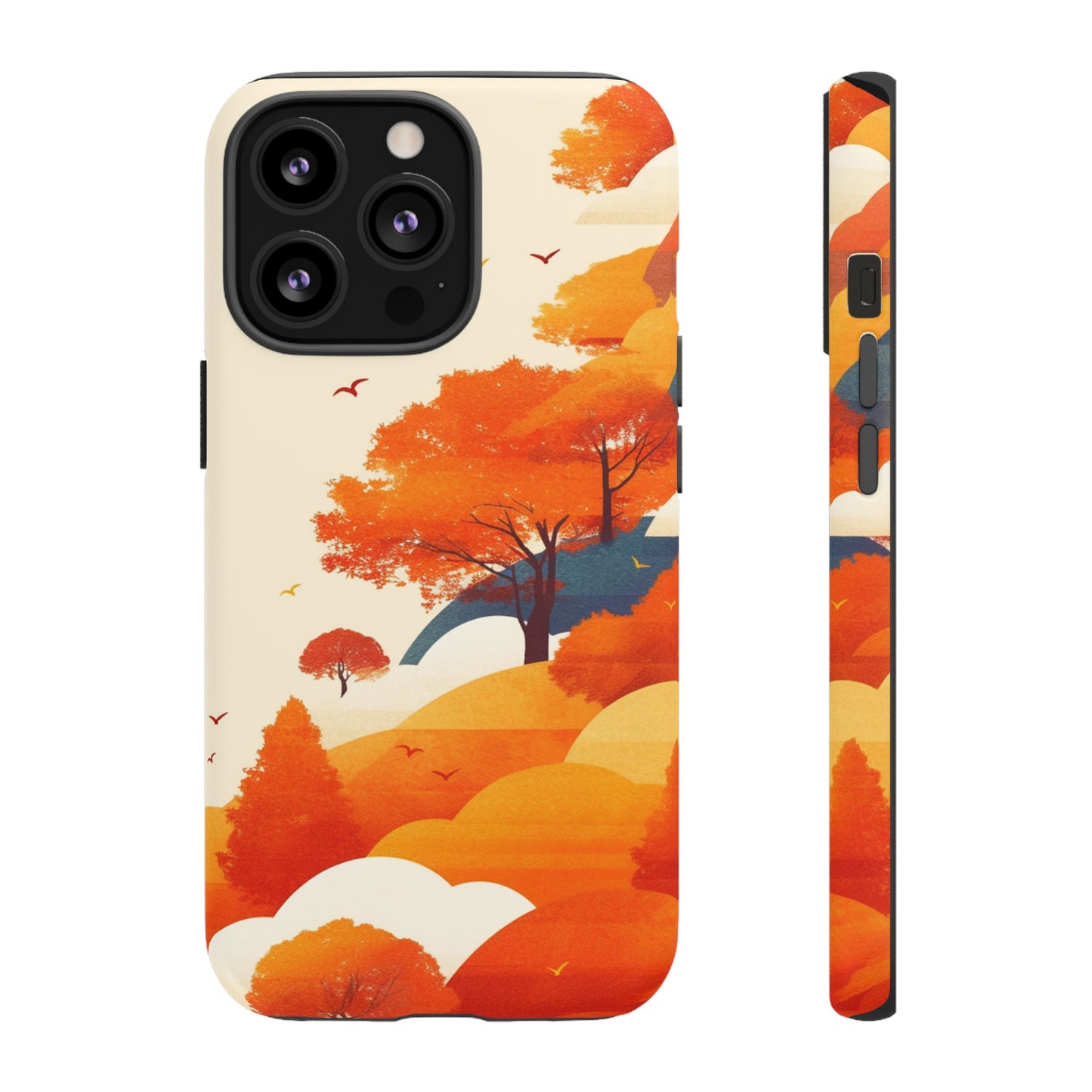 Orange Retro Landscape iPhone Case / Samsung Case